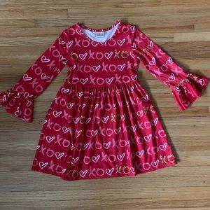 Girls Valentine’s Day dress